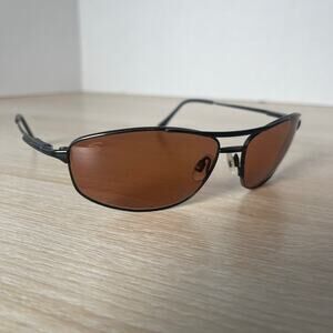 Serengeti 6791 Coupe Sunglasses Red Tint Lenses Black Metal Flex Hinge READ